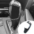 Carbon Fiber Car Gear Shift Knob Cover,Cover Carbon Color ABS Trim fits, Black...