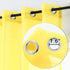 DUALIFE Yellow Curtains 72 Inches Length for Bedroom Set of 2 Panels Grommet Window Semi Voile Light Filtering Sheer Curtains for Living Room 52x7...
