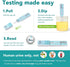 Easy@Home Single Drug Screen Test (Cannabinoids Urine Test) - THC Tests for Home THC Drug Test Urine Detox Kit Cutoff Level 50ng/mL Individually W...