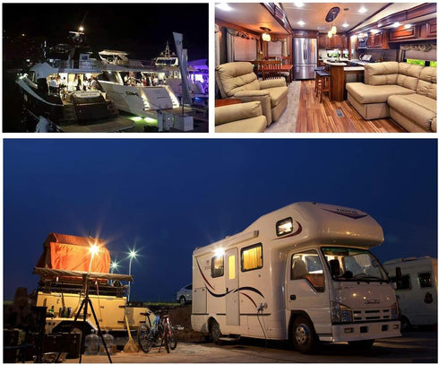 12V BA15D LED Bulb 1076 1142 1176 1004 S8 3W 300Lm 2700K Warm White,DC Bayonet Double Contact Base, RV Camper Motorhome Marine Boat Trailer Landsc...