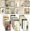 Decoupage Paper for Junk Journal TN Traveler's Notebook by CATaireen Double-Sided Vintage Scrapbook Supplies Linen Paper Bookmark Tag Art Bullet E...