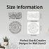 8pcs Wall Art Stencil Symbol Theme Wall Stencils Reusable Stencils Painting Templates 11.8X11.8", 11.8x8" for Walls Card Making Wood Furniture Nur...