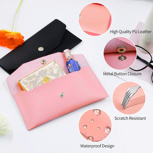 2 pieces Cash Wallet,money holder for Budgeting Money Holder for Cash,Pu Leather Money Wallet,Cash Holder with Cash Envelope Tab,Cash Wallets for ...