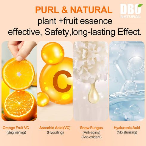 Vitamin C Face Serum With Hyaluronic Acid, Hydrating, Anti-Aging, Brightening, Blemishing For Face Glowing.30ml Natural Ordinary Serum For Day/Nig...