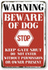 Beware Of Dog Signs For Fence Do Not Enter Dog Sign Funny Dog Metal Tin Signs Warning Signs For Property Metal Dogs On Premises Sign Outdoor Dog Y...