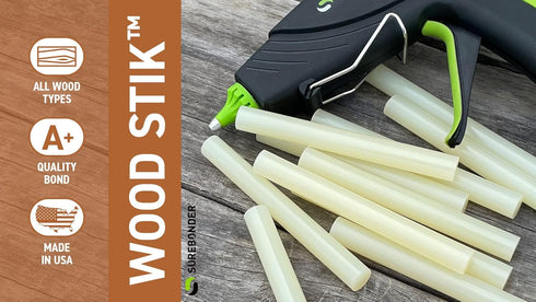 Surebonder WS-12 Full Size 4" Wood Hot Glue Stick - 12 Pack...
