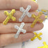 Cross Confetti | Glitter Confetti Sprinkles for Xmas Bridal Baptism Thanksgiving Memorial Day Festival Decorations | Metallic Foil | 45g 1.6OZ 100...