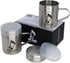 The Sasquash Spice Shaker - Professional Grade 10oz Stainless Steel Smash Burger Griddle and Grill Dredge Salt and Pepper Shaker with Lid - 2 Pack...