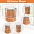 BAIPOK 36Pcs Round Chair Leg Floor Protectors with Felt Bottom, Silicone Chair Leg Covers Caps for Hardwood Floors, Dining Room Bar stools Leg Pro...