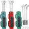 3 Sets Miniature Dollhouse Accessories Sports Miniature Golf Clubs Mini Golf Club Model Toys for 1:12 Scale Dollhouse Decorations, Red Blue Green...