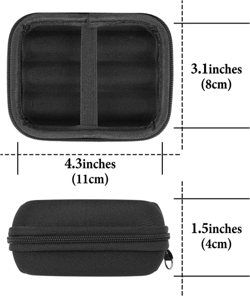 Hard Shell Storage Case Compatible with Audio-Technica, JBL, Panasonic, Beats, Sennheiser, Sony Durable EVA Earphone Case with Internal Mesh Pocke...