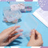 ISKYBOB 6 Packs Rectangle Small Clear Plastic Storage Containers Box Case with Hinged Lid Crafts Organizer for Crayons, Bobby Pin, Beads(3.4 x 2.2...