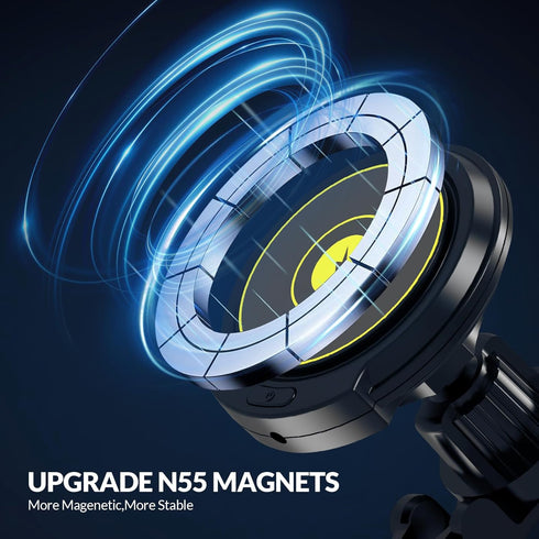 for MagSafe Car Mount Charger, 15W iPhone Magnetic Wireless Car Charger Mount, Compatible with MagSafe Car Charger, Car Phone Holder Fit iPhone 15...