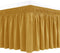 Biscaynebay Wrap Around Bed Skirts for Queen Beds with Short Drop of 12", Gold Adjustable Elastic Dust Ruffles Easy Fit Wrinkle Resistant Silky Lu...