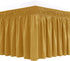 Biscaynebay Wrap Around Bed Skirts for Queen Beds with Short Drop of 12", Gold Adjustable Elastic Dust Ruffles Easy Fit Wrinkle Resistant Silky Lu...