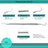6 Dental Sickle Scalers Double Ended Probes for Professional Teeth Cleaning Calculus Plaque & Tartar Remover - Made of Stainless Steel for Oral Ca...