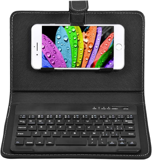 VBESTLIFE Bluetooth Keyboard Sleeve, Universal Bluetooth Keyboard Sleeve with Stand Compatible with 4.5''-6.8'' Cellphone for Android, for Windows...