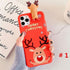 Christmas Case for iPhone 15 Pro Max, Merry Christmas 3D Cute Snowman Santa/Elk Antlers Deer Soft Silicone TPU Shockproof Protective Case for Wome...