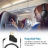 Airplane Headphone Adapter Comes with 2.5mm to 3.5mm Male Audio AUX Cable, Golden Plated 3.5mm Jack for Airplane/Home TV/Gym/Boats/Car, Foldable S...
