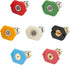 Pressure Washer Nozzles Tips Set, 5 Degrees Nozzles with 2 Second Story Nozzles, 1/4 Inch Quick Connect, 7 Pack, Orifice 3.0...