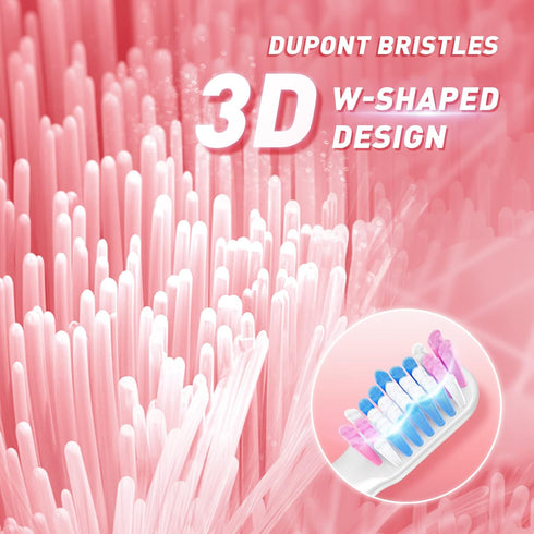 Electric Toothbrush for Adults with Holder and 10 Brush Heads, Rechargeable Toothbrush Electric Fast 2 Hr Charge Last 35 Days, 40000 VPM and 3 Mod...