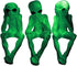 Ebros Glow in The Dark See Hear Speak No Evil Alien Shelf Sitters Set of 3 Extra Terrestrial Creatures Alien Figurines...