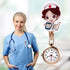 Avaner Nurse Watches Cute Cartoon Design Clip-on Fob Watches Analog Quartz Hanging Lapel Watches for Women (5 Pcs)...