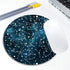 Cool Blue Galaxy Night Sky Pattern Mouse Pad Round Non-Slip Rubber Mousepad Laptop Office Computer Decor Cute Desk Accessories Customized Design M...