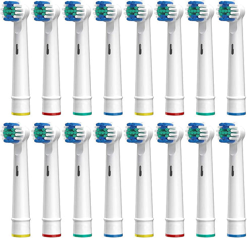 Electric Toothbrush Replacement Heads Compatible with Oral-B Soft Bristles Replacements Brush Heads 16 Pack...