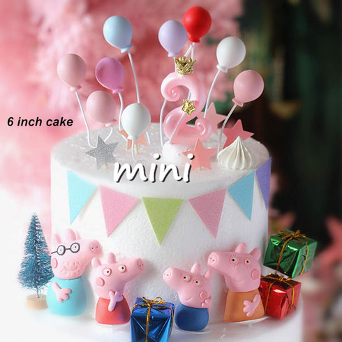 Ercadio Balloon Cupcake Toppers 6 Colors Resin Round Shape 3D Balloons Cake Picks Baby Shower Boys Birthday Party Cake Decoration Supplies 12 PCS...
