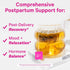 Pink Stork Postpartum Recovery Herbal Tea, Organic Red Raspberry Leaf with Chamomile, Hormone Balance for Women After Labor and Delivery, Strawber...