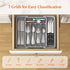 Lifewit Silverware Drawer Organizer, Expandable BPA Free Utensil Tray for Kitchen, Adjustable Flatware and Cutlery Holder for Spoons Forks Knives,...