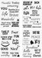 Inspirational Word Stencils,4 Pcs Words & Quote Templates 8 x 11.7 Inch Reusable Stencils for Painting on Wood, Fabric, Paper, Wall DIY Drawing Cr...