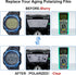 Selens Polarizing Film 2 PCS 7.8x11.8 inches Adhesive Polarized Sheets Linear Polarizing Photography Filter for LCD Screen Repairing & Physics Edu...