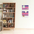 8 Pcs Purple Pink White Felt Pin Board Bar Strips Bulletin Board ?Self-Adhesive Bulletin Board Bar Strips?Cork Boards for Walls with 35 Pushpins, ...