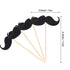 50 Pieces Mustache Cupcake Toppers Mustache Birthday Cake Topper Black Glitter Mustache Dessert Toppers for Baby Shower Kid's Birthday Party Decor...