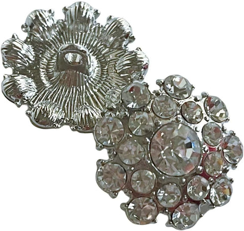 10PCS Metal Button Rhinestone Crystal Button Accessory ButtonsSet for Coat? Sewing Crafting, Replacement, Handmade Crafts?15mm&20mm)...