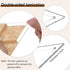BENECREAT 6Pcs Free Motion Triangle Quilting Template Set, Acrylic Transparent Quilting Rulers for Machines Quilting DIY Designs On Shirts...