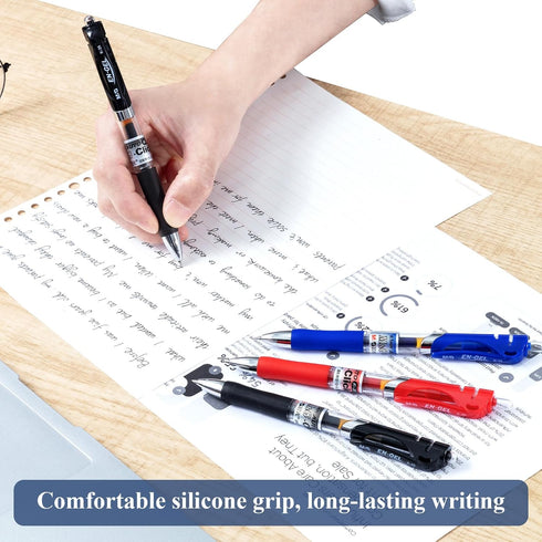 M&G Gel Pens, 0.5mm Black Gel Pens Medium Point, 30 PCS Retractable Gel Ink Rollerball Pens, Gel Ink Pens with Premium Ink & Comfort Grip for Smoo...