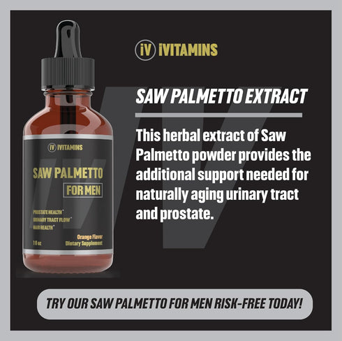 Saw Palmetto for Men | Prostate Support Supplement for Men's Health | Saw Palmetto Supplement | DHT Blocker for Men | Prostate Supplement | Prosta...