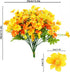 Uieke Artificial Fake Flowers, 6 Bundles Daisy Mums Flowers Outdoor UV Resistant No Fade Greenery Shrubs Plants Indoor Outside Hanging Planter Hom...