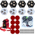 Self-Adhesive Caster Wheels with Stainless Steel Ball Bearings - Set of 8 | 360 Degree Swivel Wheels for Kitchen Appliances, Small Furniture, Stor...