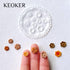 KEOKER Flower Polymer Clay Molds - 4 Pcs flower & Leaf Polymer Clay Molds for Jewelry Making, Daisy Miniature Clay Molds, Polymer Clay Molds for P...