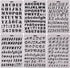 6 PCS Drawing Painting Stencils Scale Template Sets, Alphabet Letter Drawing Painting Stencils Scale Template for Scrapbooking, Card and Craft Pro...