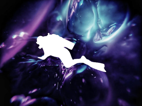 Scuba Diver Stencil, 4" Beautiful Design, Reusable Stencil for Painting Crafts and Decor for Walls, Fabric & Furniture, Recyclable DIY Tool...