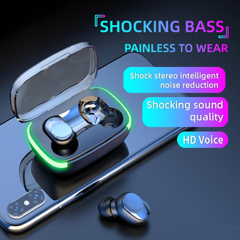 2024 New Version True Wireless Bluetooth Earbuds in-Ear Headphones Headset with Charging Case Compatible with Apple & Android, Dual Connect, Built...