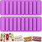 Long Strips Silicone Mold Finger Shaped Cookie Molds 2 PCS-10 Cavity Chocolate Rectangular Cereal Bar Molds Ice Cube Tray Jelly Cake Candy Baking ...