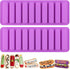 Long Strips Silicone Mold Finger Shaped Cookie Molds 2 PCS-10 Cavity Chocolate Rectangular Cereal Bar Molds Ice Cube Tray Jelly Cake Candy Baking ...