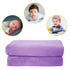 Pro Goleem Fleece Baby Blanket with 2 Inch Satin Trim Soft Plush Blanket for Boys and Girls for Babies Purple 30''x40''...
