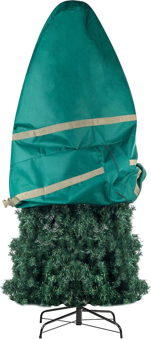 Christmas Tree Storage Bag for Trees up to 6 Ft Tall - Store Artificial Trees Upright and Decorated All Year Long by Tiny Tim Totes (Green)...